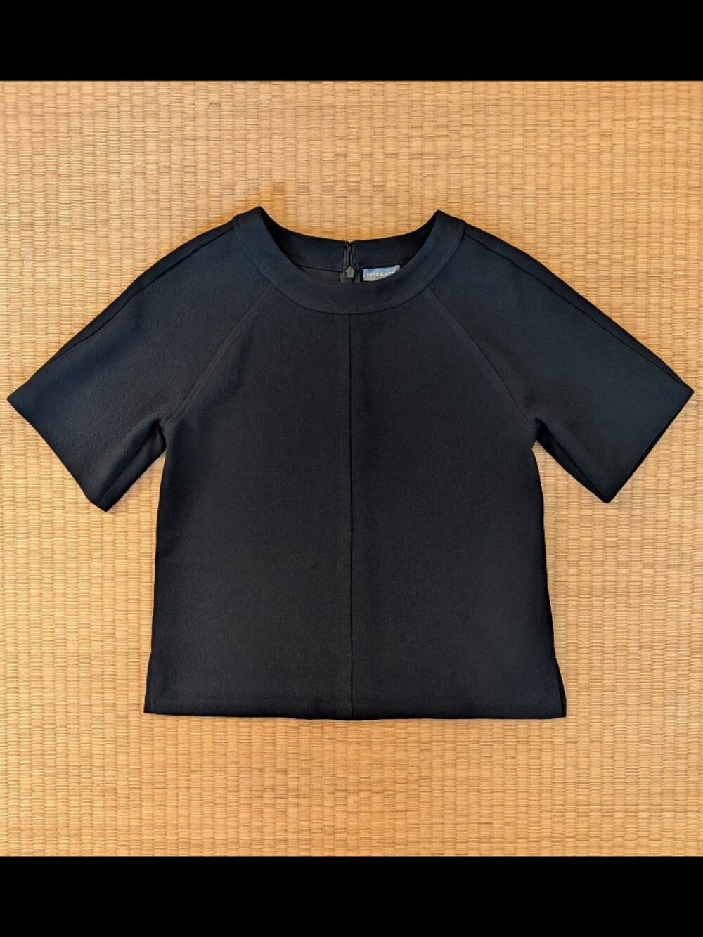 Vince Camuto Women's Crepe Elbow-Sleeve Blouse | XXS | Black